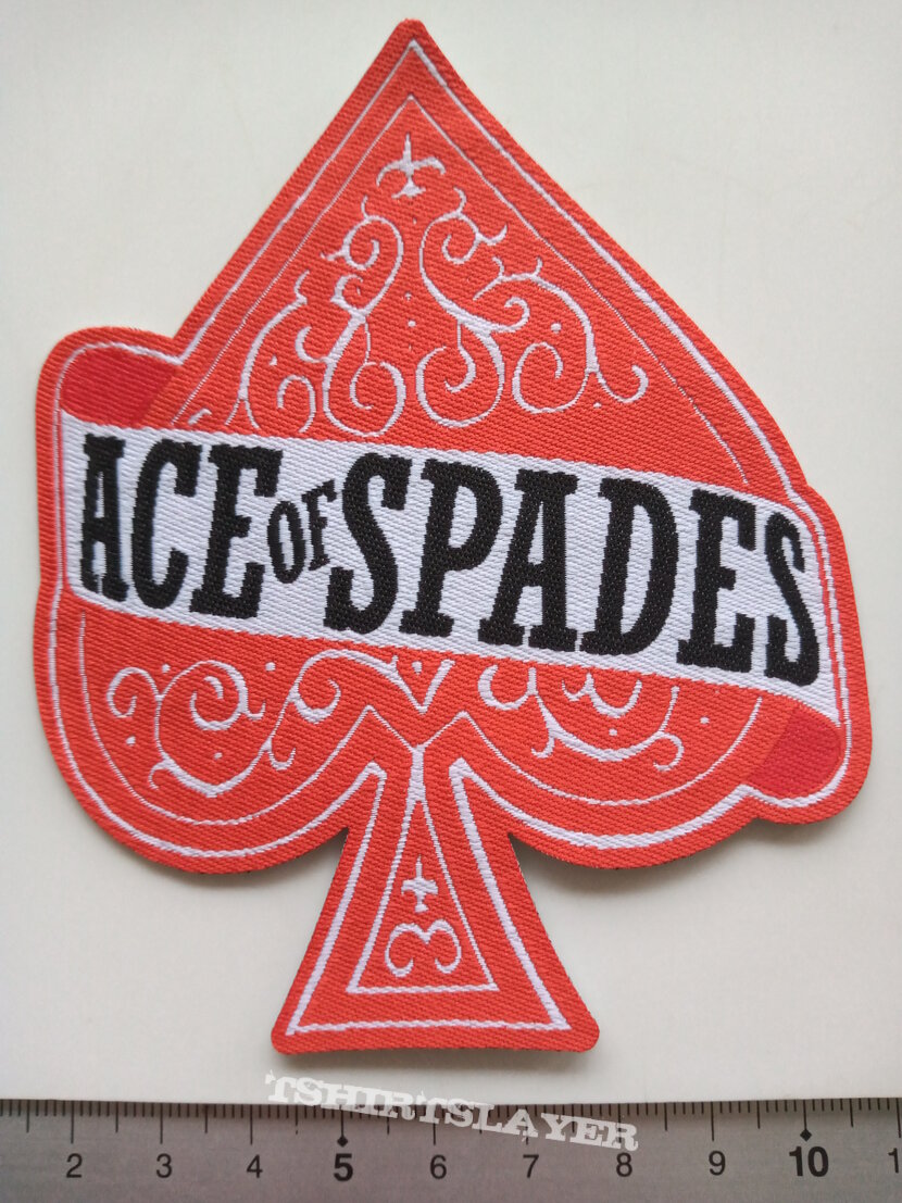 Motörhead   Ace Of Spades shaped  patch 93 red border