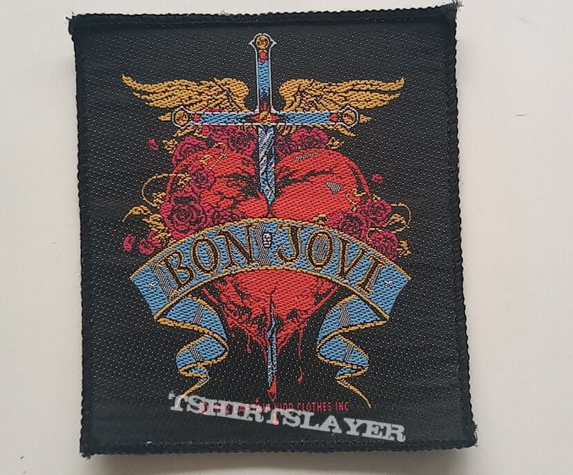 Bon Jovi heart &amp; dagger 1992 patch 11