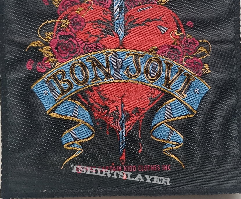 Bon Jovi heart &amp; dagger 1992 patch 11