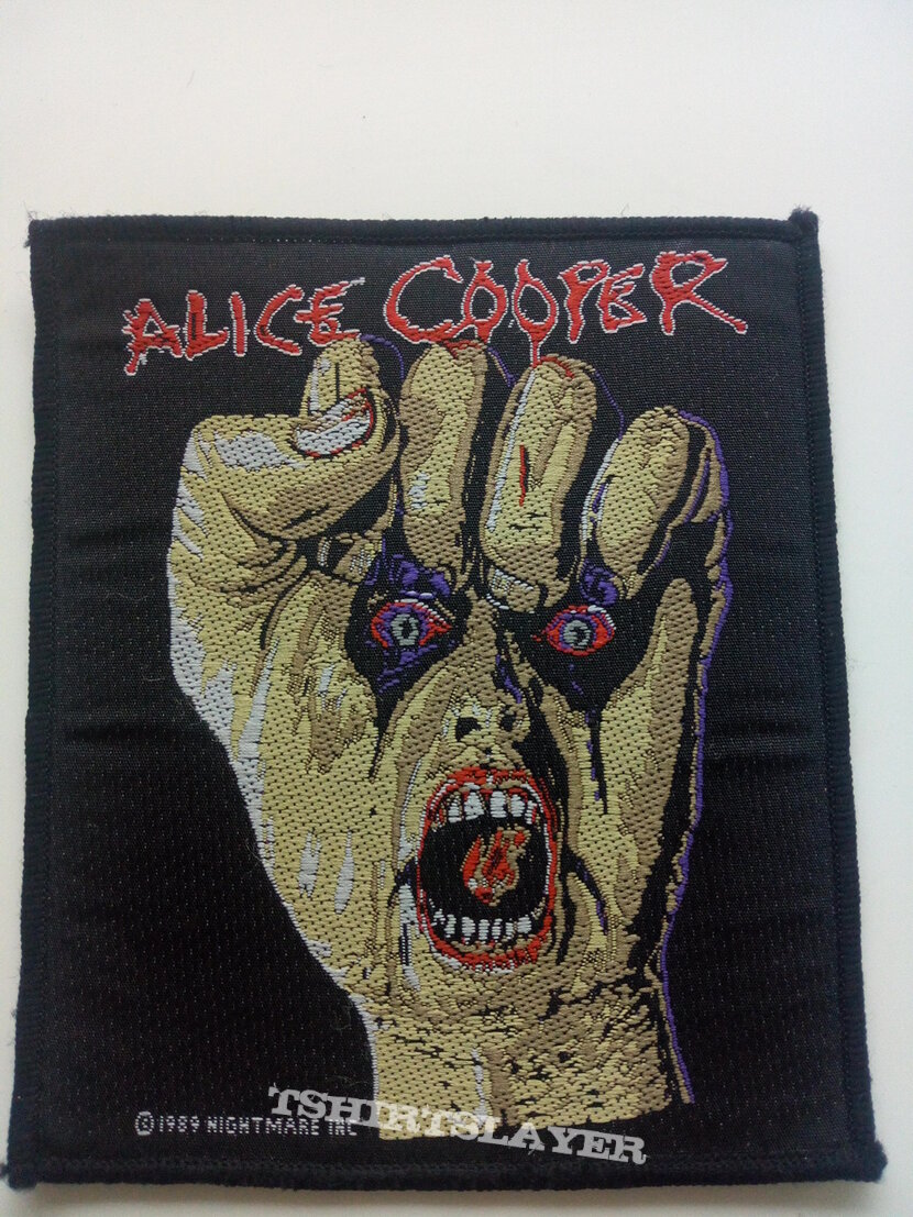 Alice Cooper Raise Your Fist and Yell official 1989 patch c271