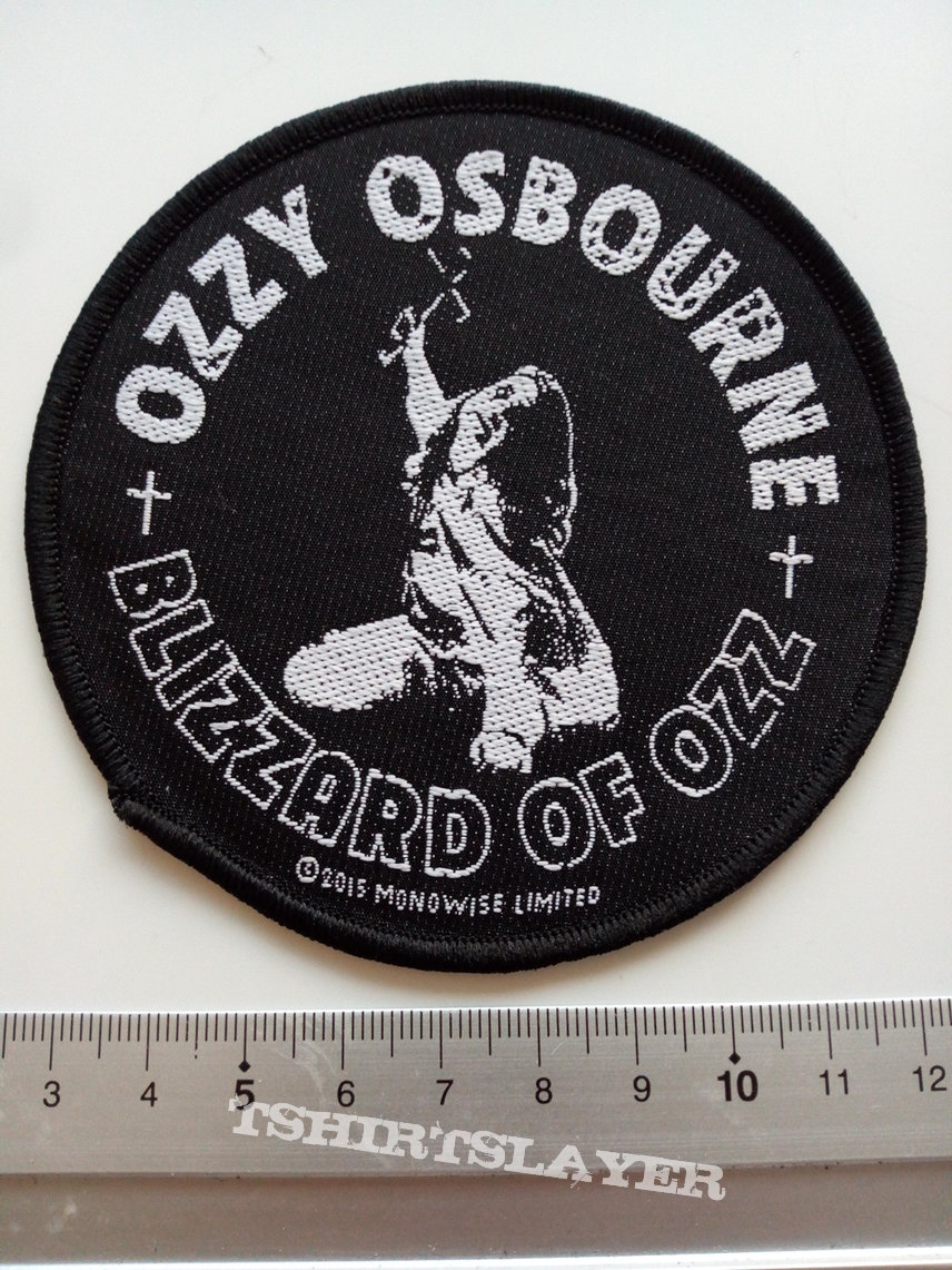 Ozzy Osbourne round blizzard of ozz patch 32