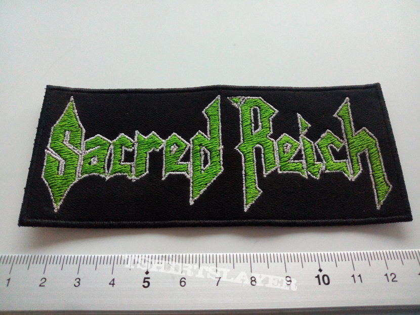 Sacred Reich patch s357-- 5 x 12 cm