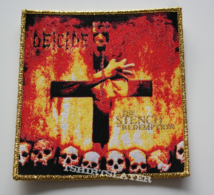 Deicide stench  of redemption patch d124  ltd edition gold border