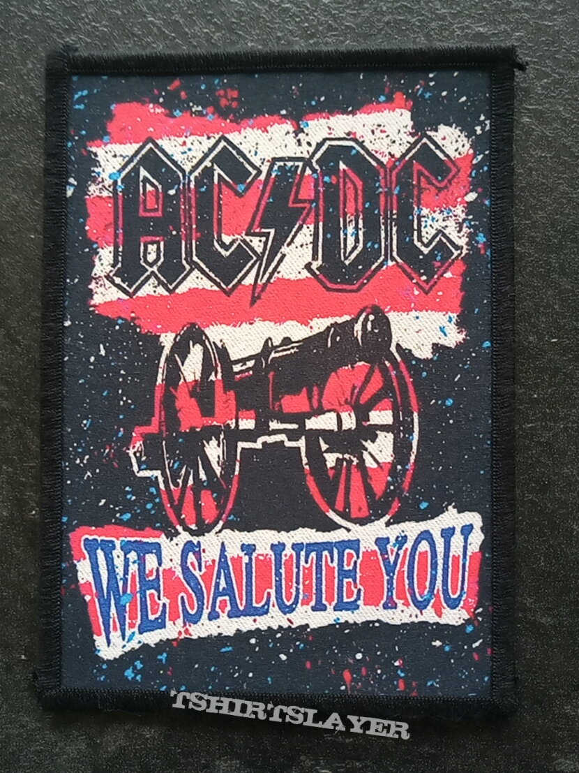 AC/DC we salute you patch 28  --10 x 14.5 cm---- 4x5.7 inch