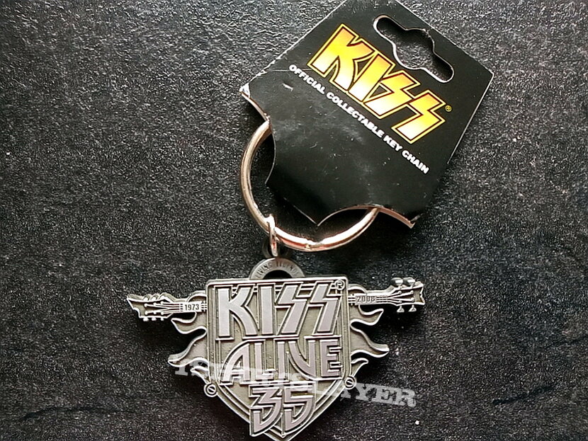Kiss Alive  shaped keychain official merchandise 2008 n12