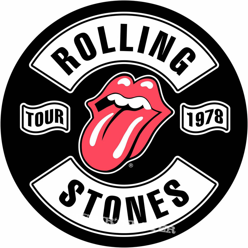 The Rolling Stones tour 1978 round backpatch bp1123--- 28 cm
