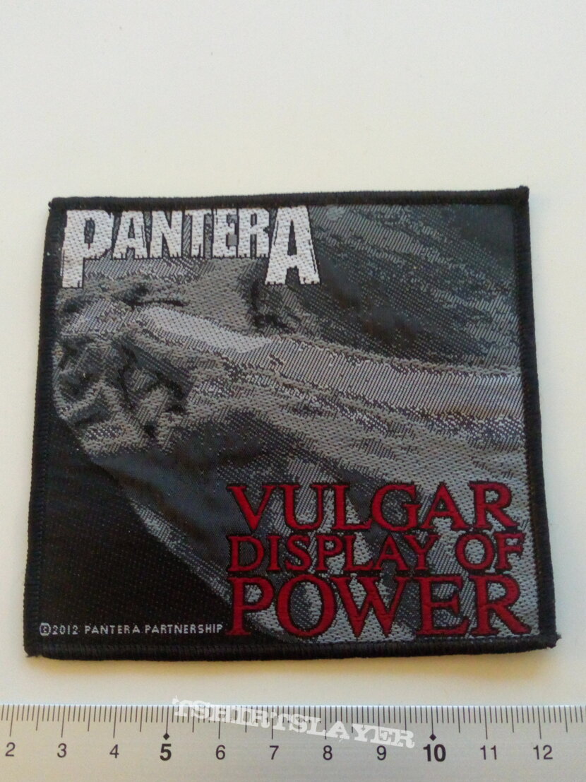 PANTERA   2012 vulgar display of power new   patch  p151