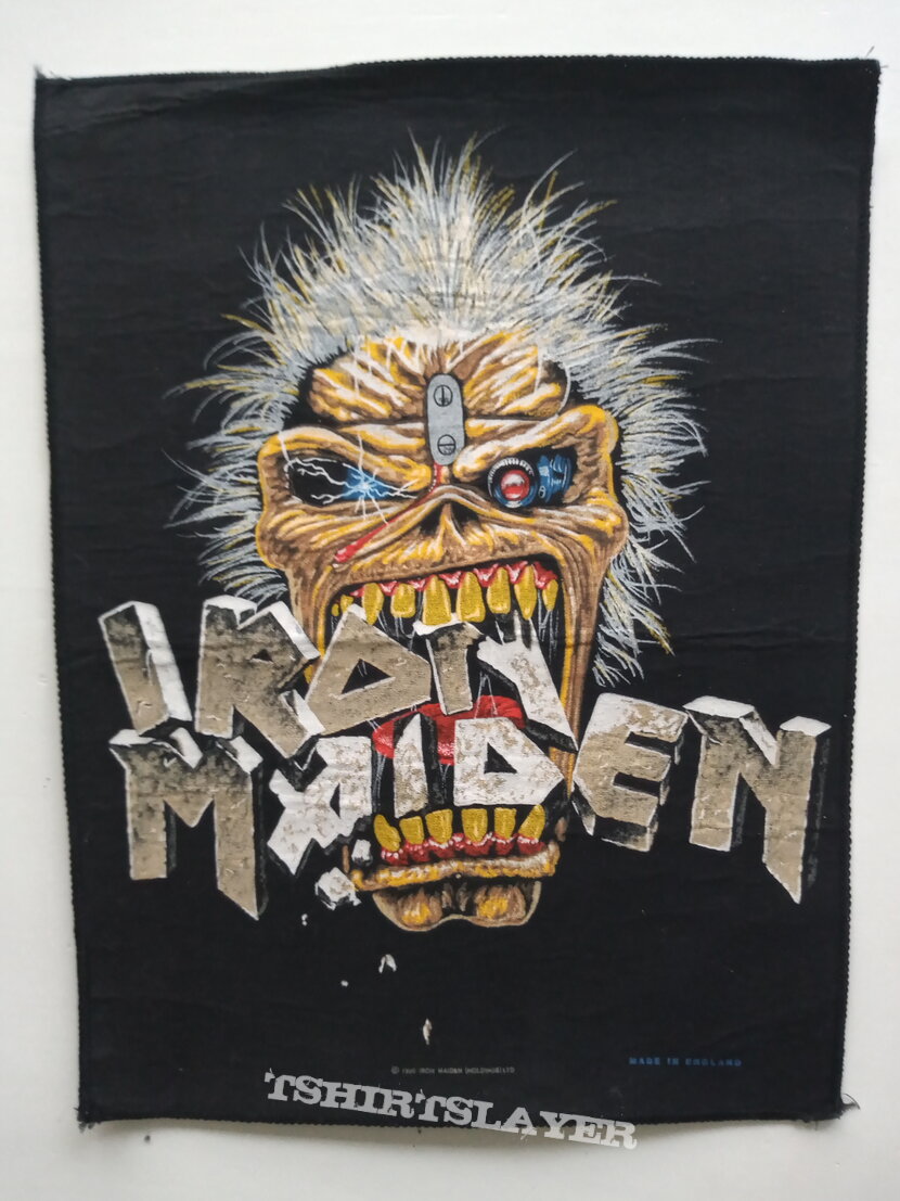 Iron Maiden   original 1990 Iron Maiden  Eddie crunch backpatch bp109