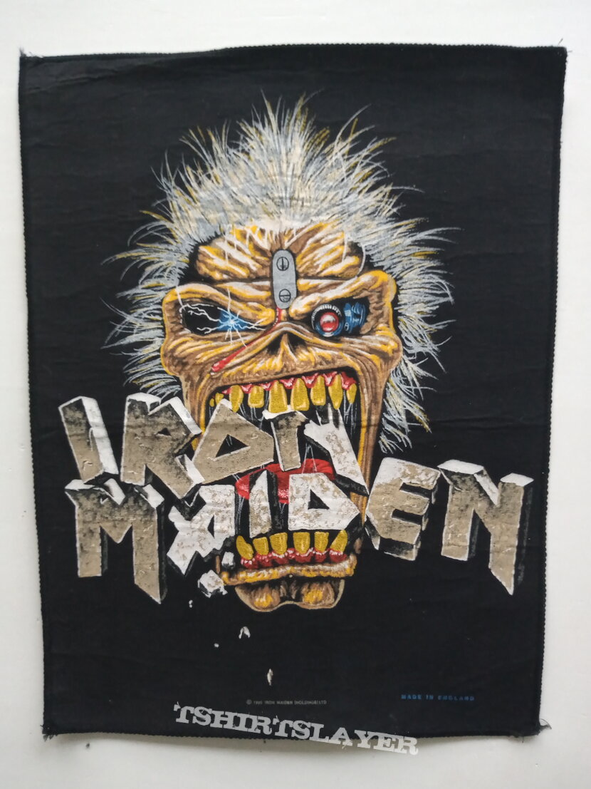 Iron Maiden   original 1990 Iron Maiden  Eddie crunch backpatch bp109