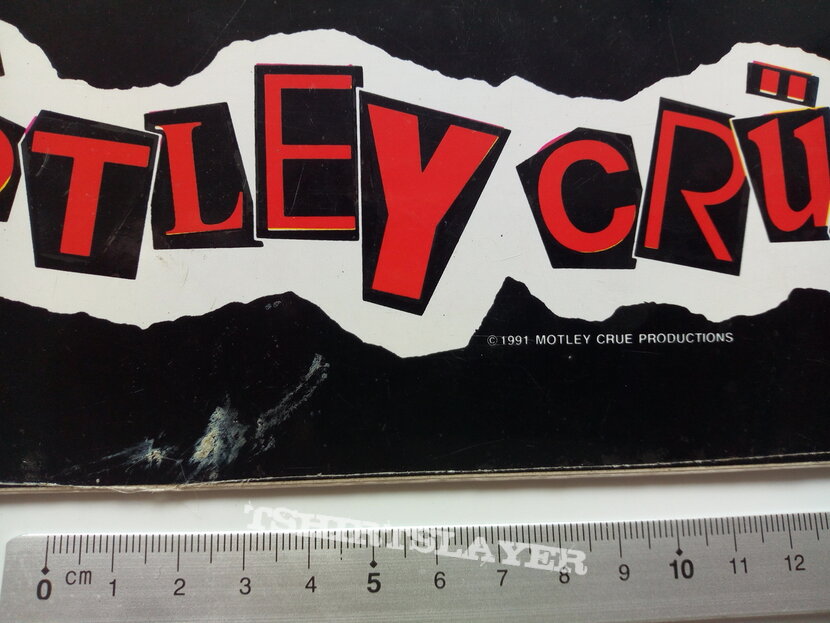 Mötley Crüe official 1992 sticker 22. x 9 cm