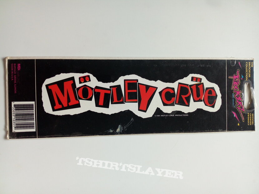 Mötley Crüe official 1992 sticker 22. x 9 cm