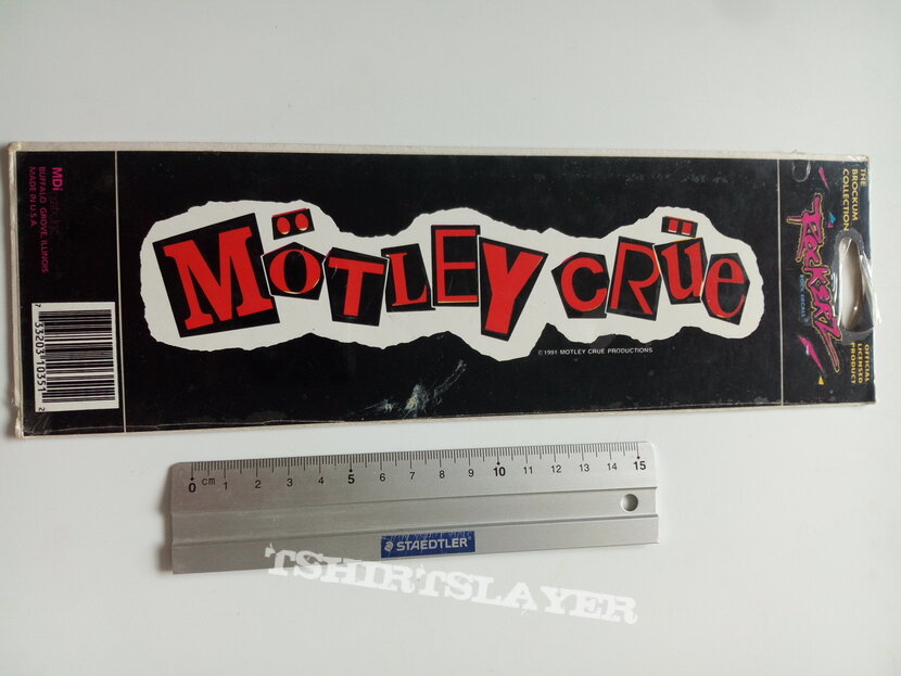 Mötley Crüe official 1992 sticker 22. x 9 cm