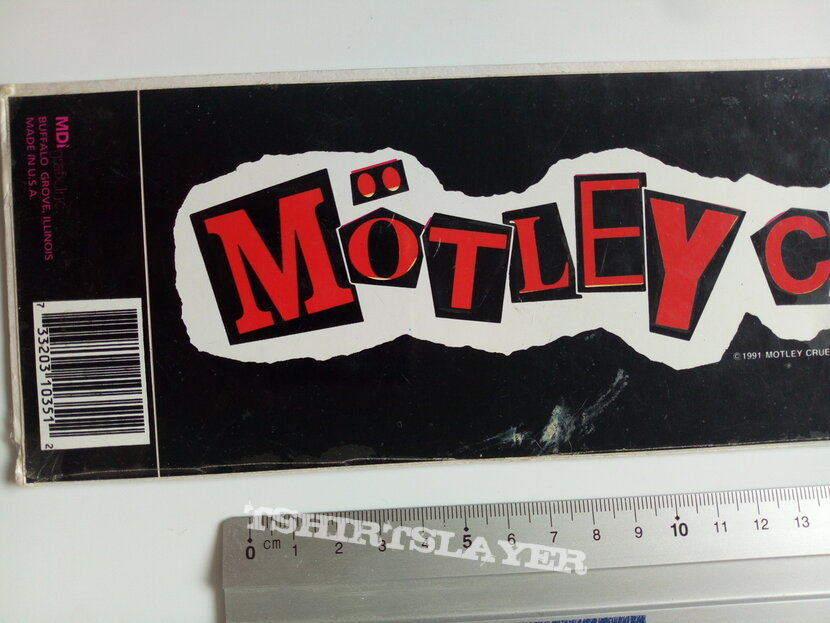 Mötley Crüe official 1992 sticker 22. x 9 cm