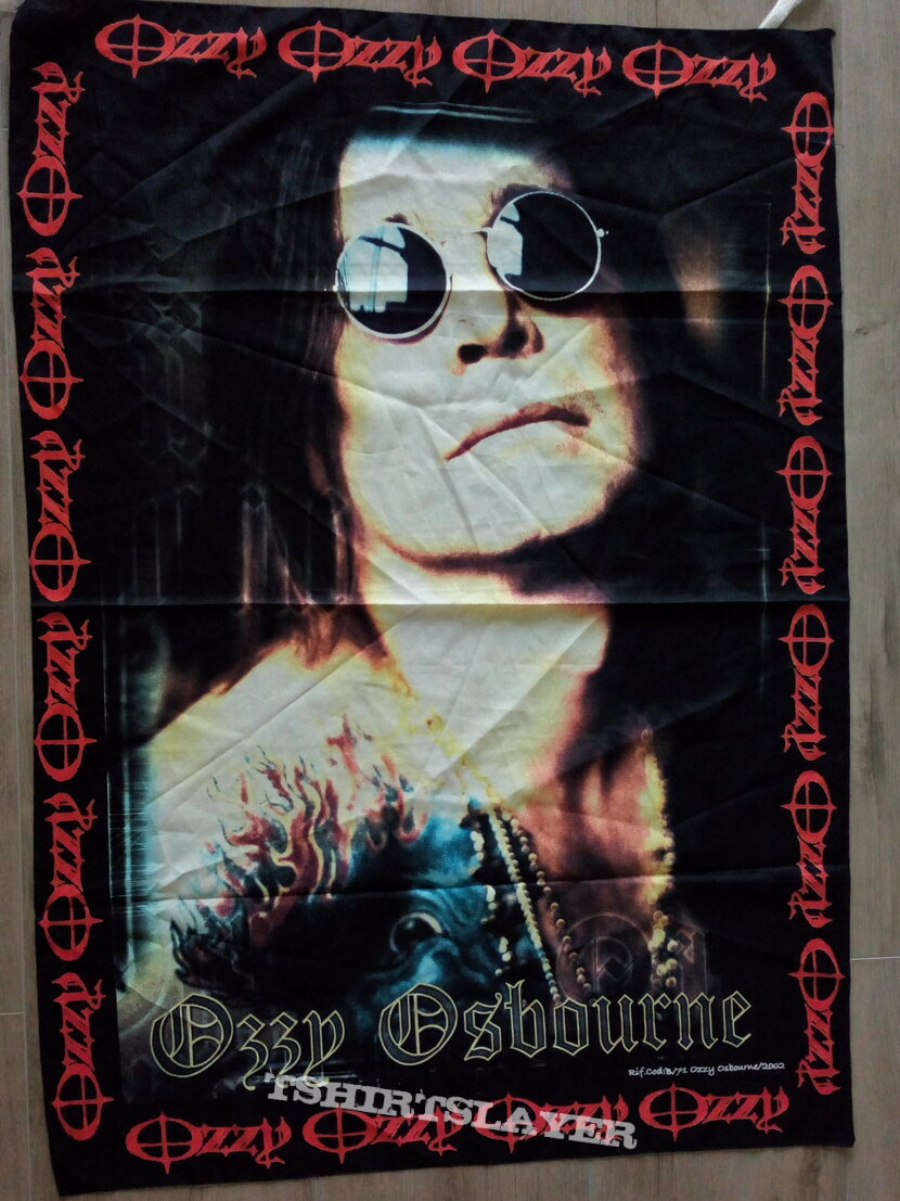Ozzy Osbourne  offical 2002 poster flag--- 95 x 135 cm no 9056