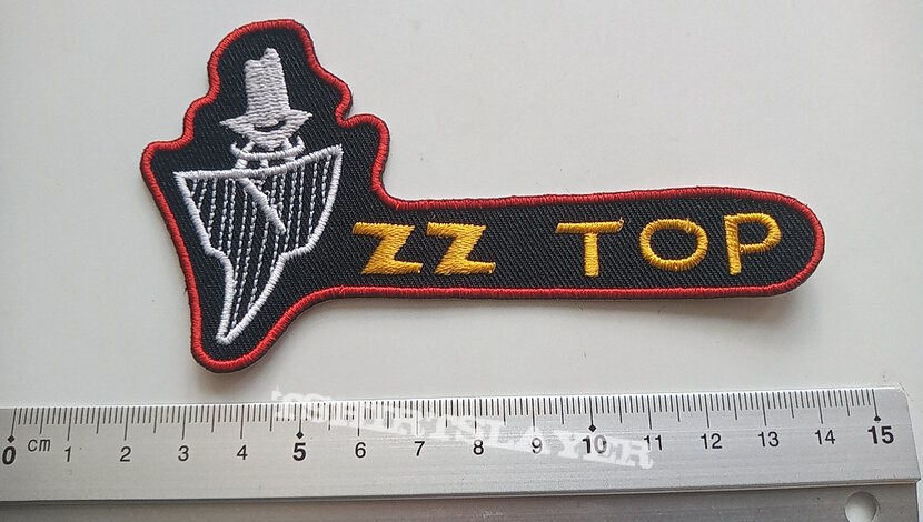 ZZ Top shaped patch z64 live from texas