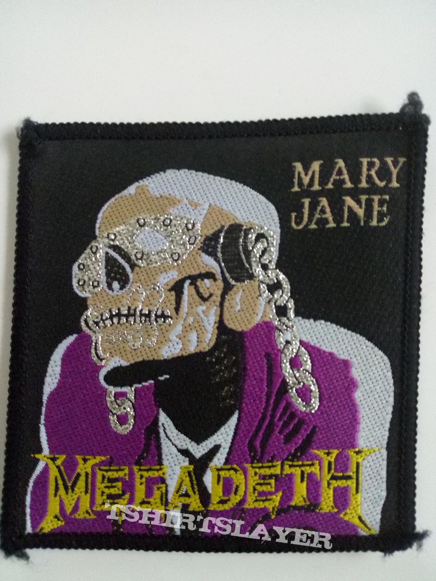 Megadeth official 1988 mary jane patch 80    