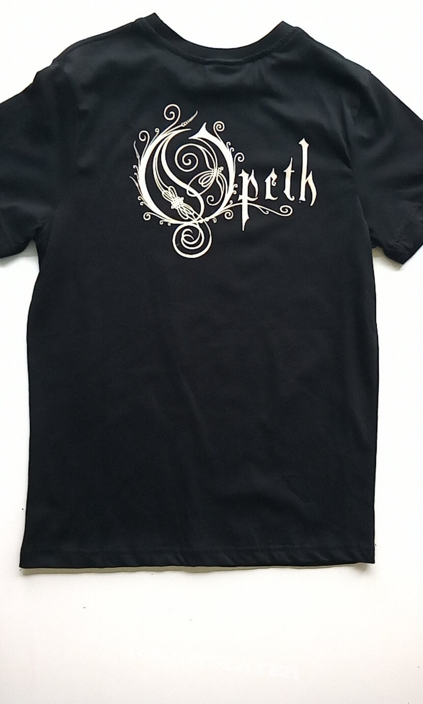 Opeth t shirt size s, m, en L + backprint