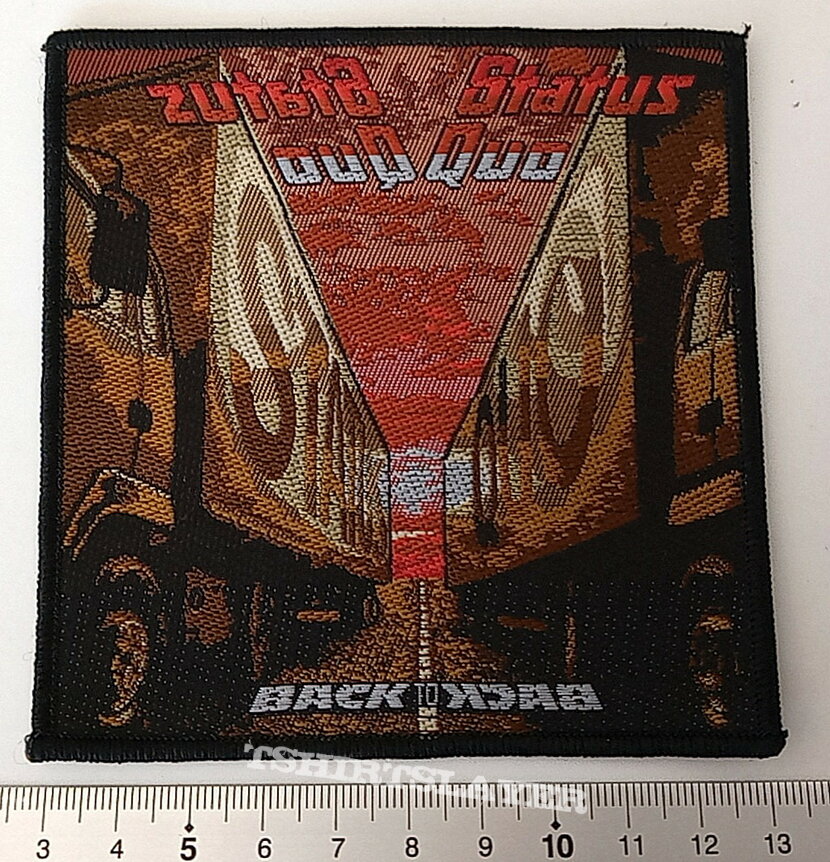 Status Quo  back to back patch s327-- 10.5x10.5 cm 