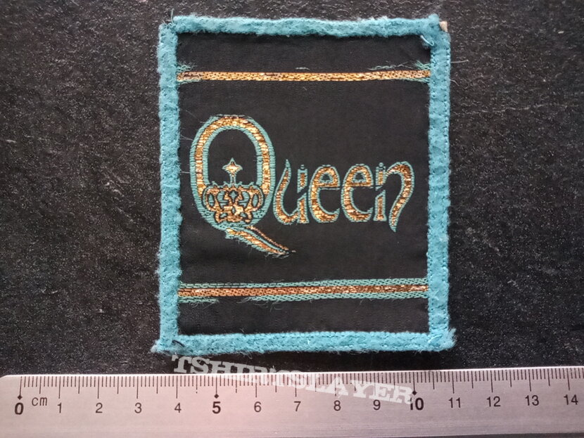 Queen    old 70&#039;s  patch qu11  Queen logo with gold thread