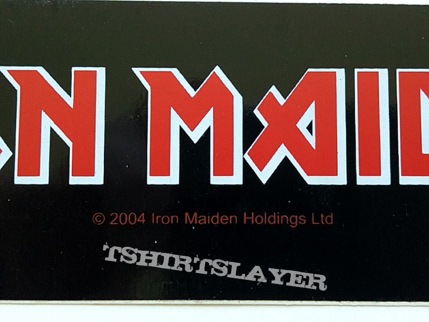 Iron Maiden sticker 2004 official merchandise 5 x 17 cm n23