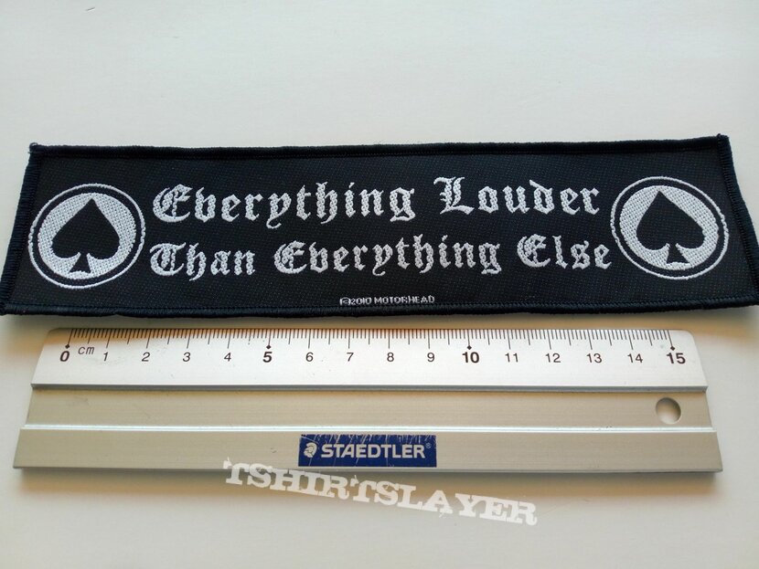 Motörhead   Motorhead everything louder... strip patch 8 size 5 x 19.5 cm