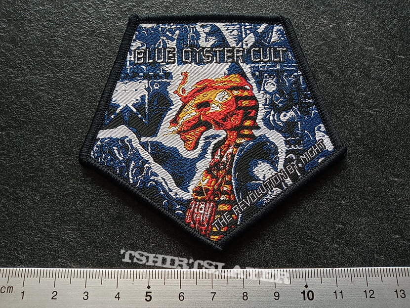 Blue Öyster Cult the revoluition by night patch b186  black border
