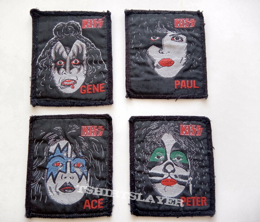 Kiss set of 4 1980 patches Paul, Gene,Ace and Peter Kiss set of 4 1980 patches Paul, Gene,Ace and Peter