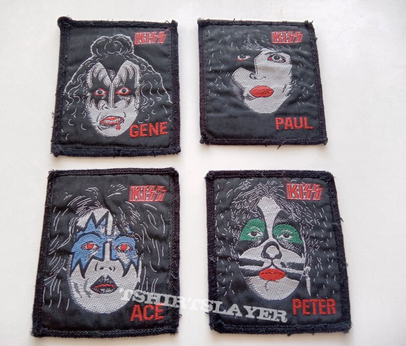 Kiss set of 4 1980 patches Paul, Gene,Ace and Peter Kiss set of 4 1980 patches Paul, Gene,Ace and Peter