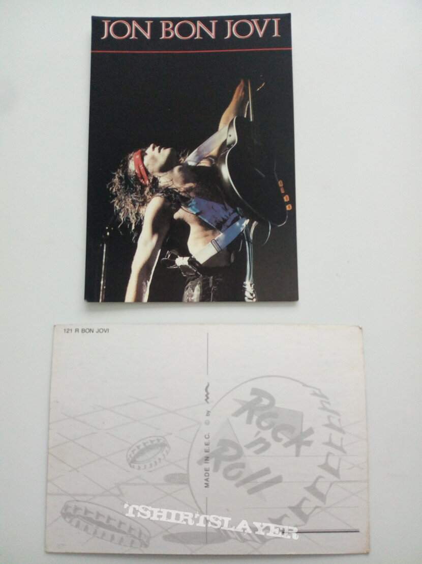 Bon Jovi old official postcard 10 x 15 cm