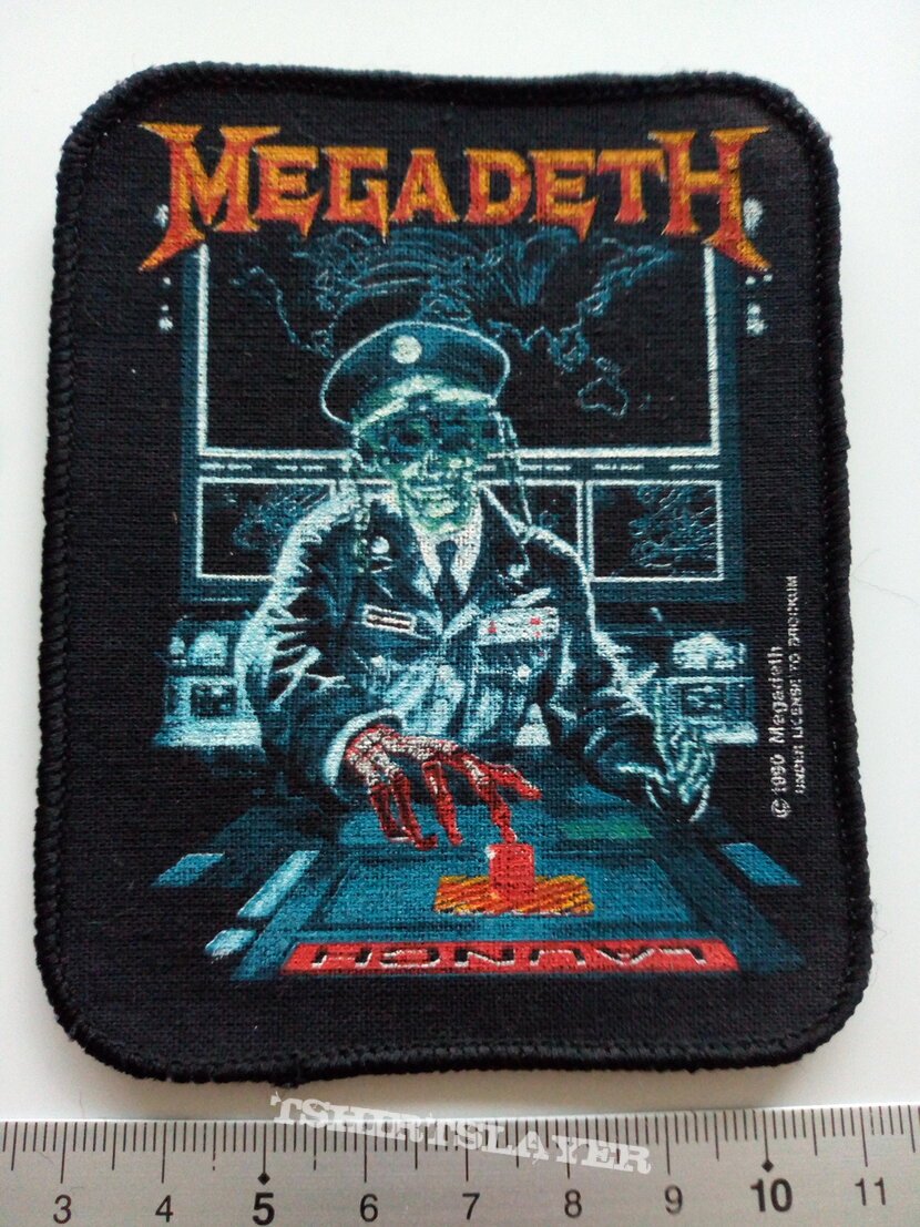 Megadeth   official 1990 Launch patch 19-- 8.x10 cm