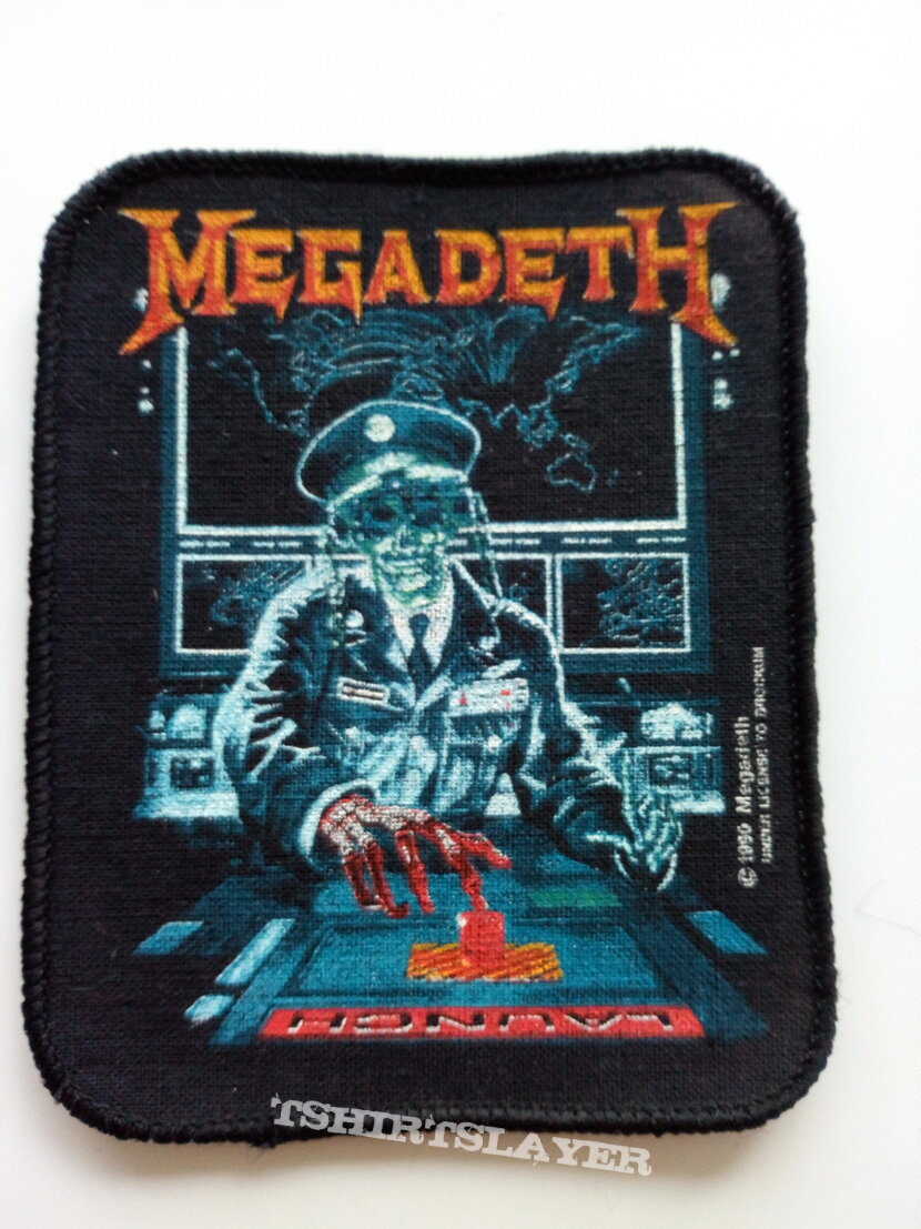 Megadeth   official 1990 Launch patch 19-- 8.x10 cm