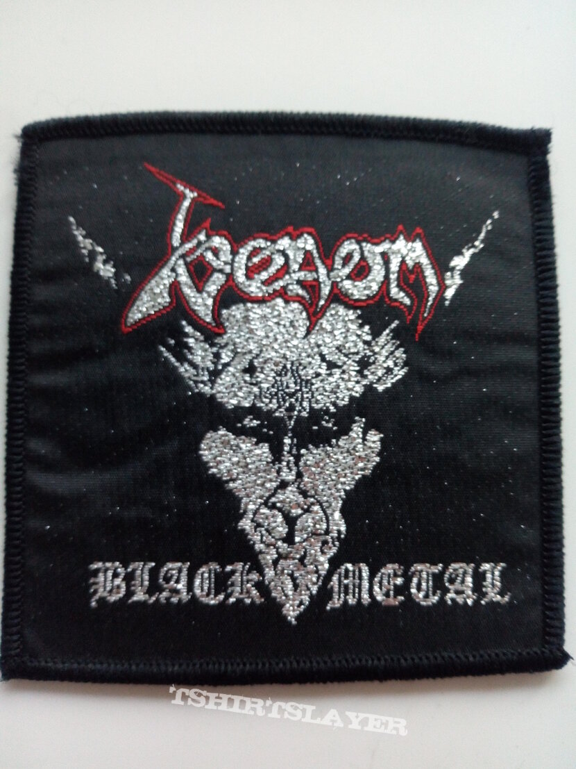 Venom 80&#039;s patch used721 black metal 7.5x7.5 cm