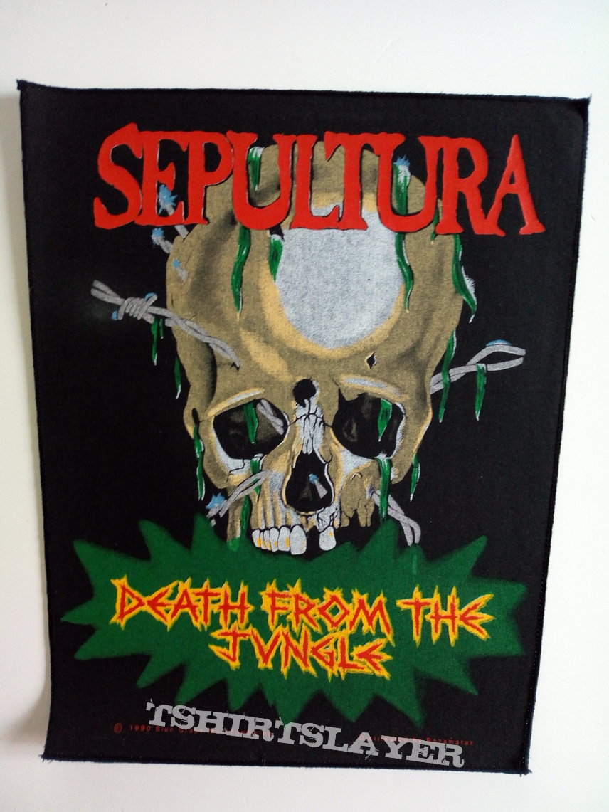 Sepultura 1990  official backpatch death from the jungle new bp 287 patch