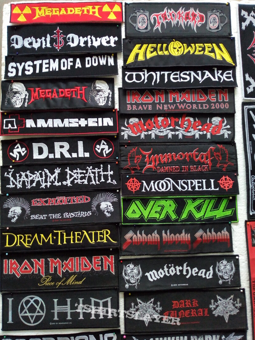 various rock metal strip  patches for you  part 10