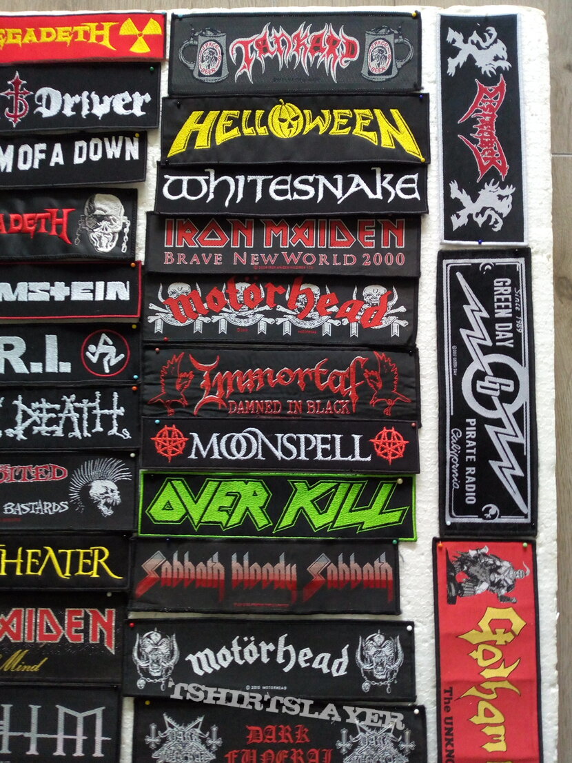 various rock metal strip  patches for you  part 10