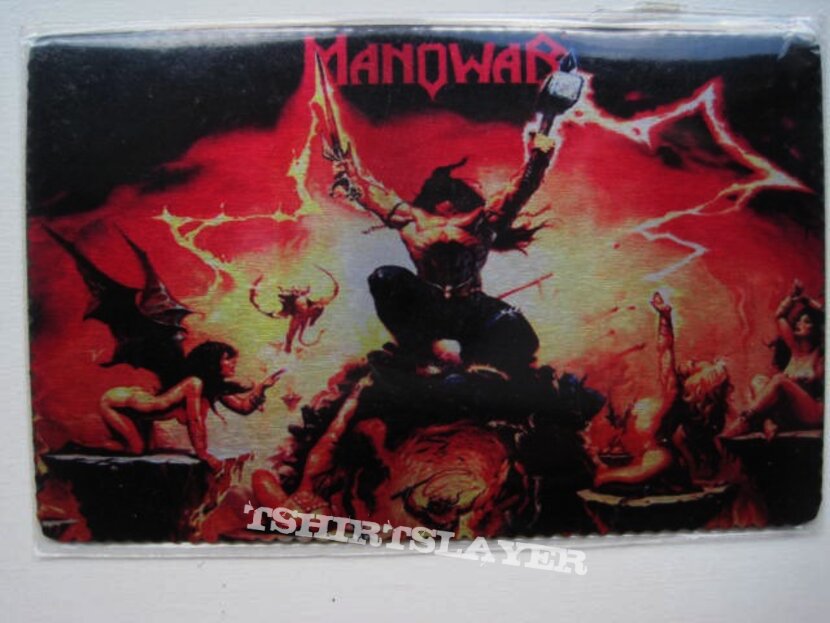 Manowar  fridge magnet  5.5 x8.5 cm