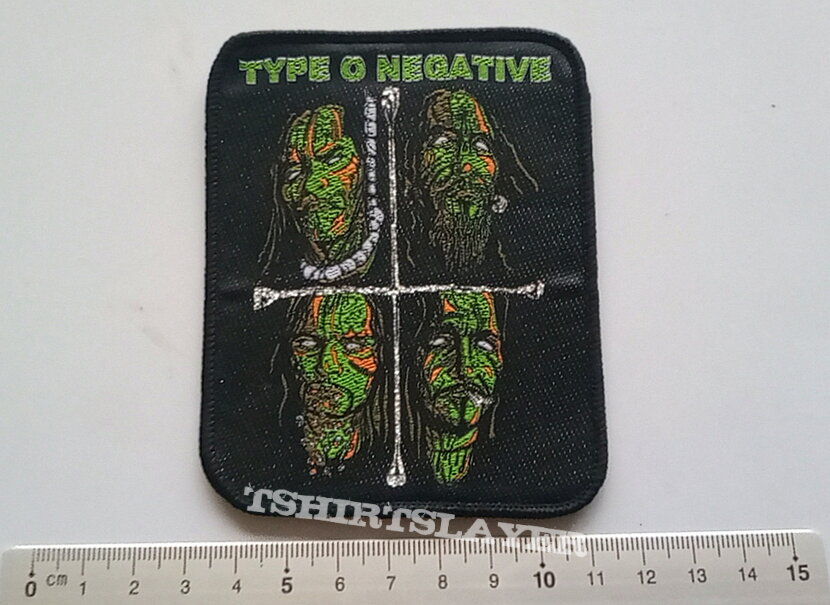 Type O Negative  rotten faces patch t139 with silver glitter