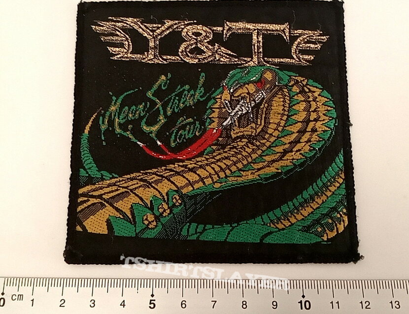 Y&amp;T mean streak 1983 patch used912