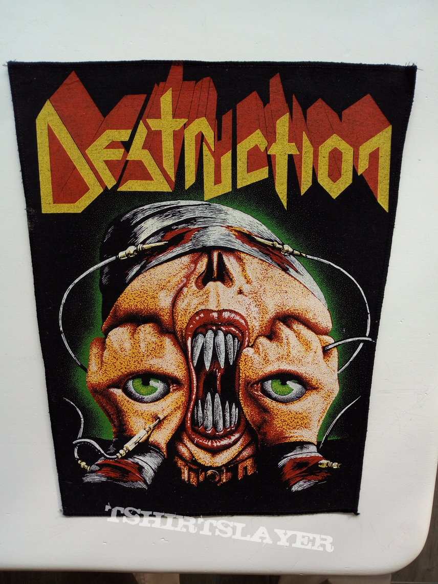 Destruction  release from agony 1988 back patch bp198 --- 36x26x30 cm