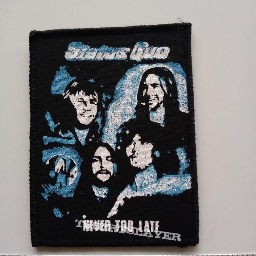 Status Quo   never too late 1981 patch s60