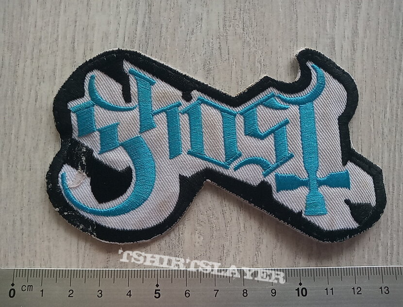 Ghost shaped logo patch used832