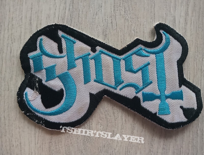 Ghost shaped logo patch used832