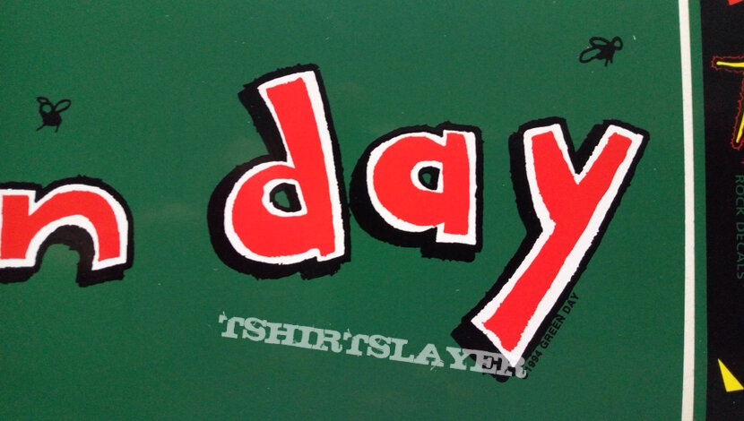 Green Day official 1994 sticker 21.5 x 9 cm 