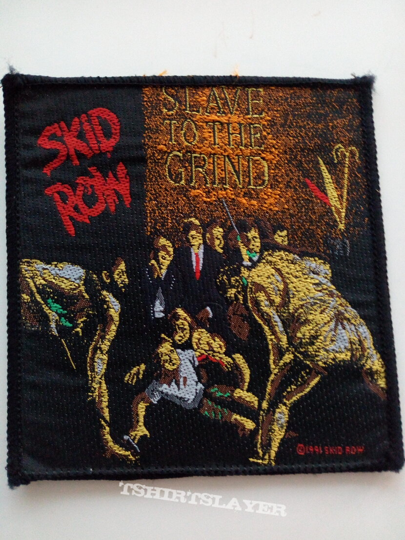 Skid Row  official 1991 slave to the grind patch  s395