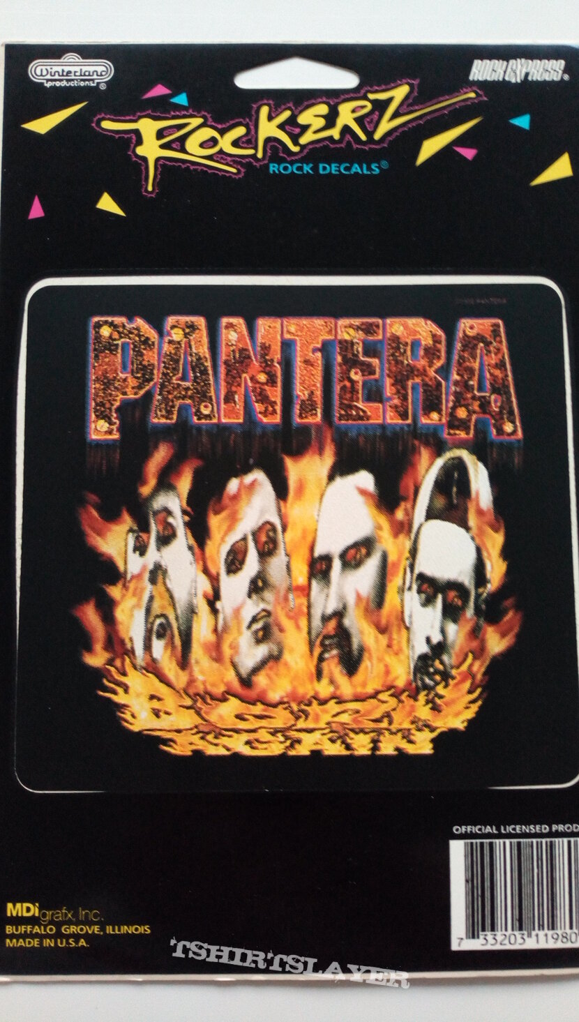 Pantera official 1995 sticker 12 x 13 cm 