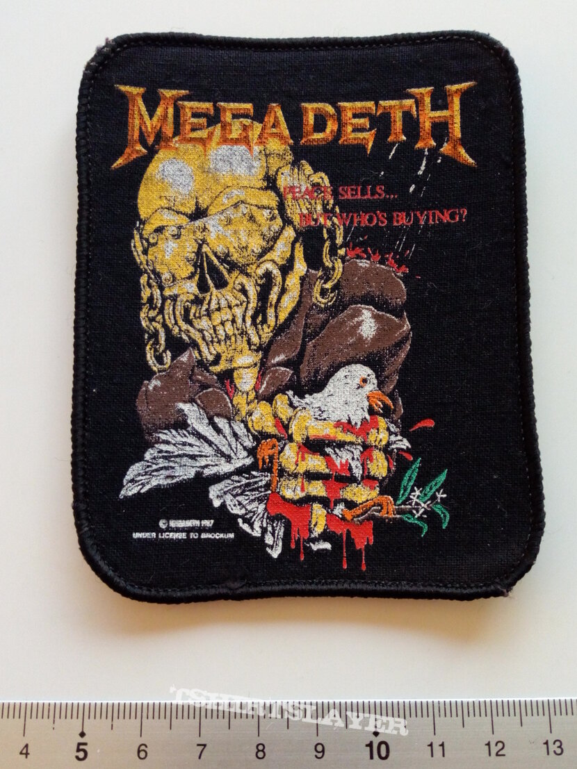 MEGADETH  peace sells...  1987 patch 31 new 8 x10.5