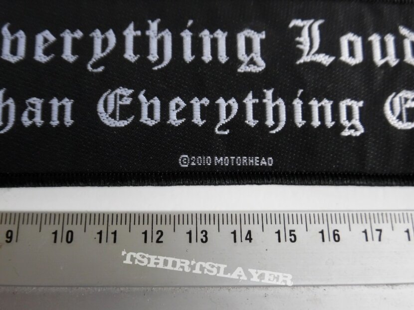 Motörhead everything louder... strip patch 8 size 5 x 19.5 cm