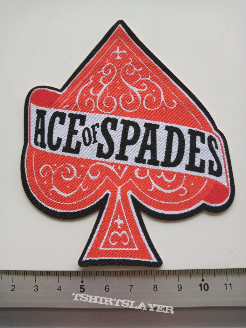 Motörhead   Ace Of Spades shaped  patch 57 black border