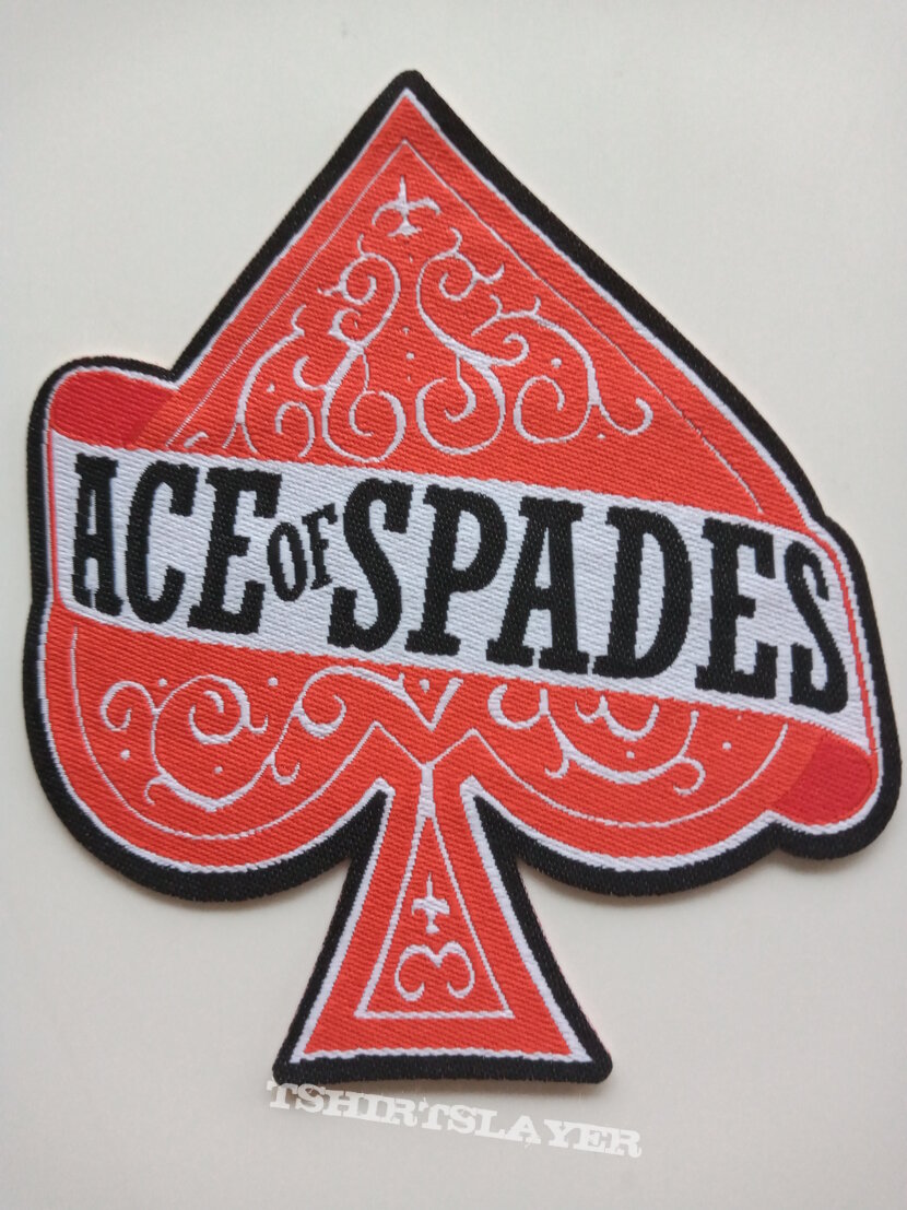 Motörhead   Ace Of Spades shaped  patch 57 black border