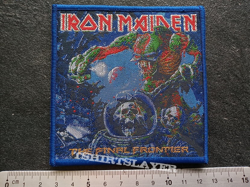 Iron Maiden the final frontier ltd edition patch 324 blue border